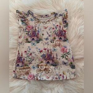 EUC Posh Peanut Katrina Fairytale Princesses T Shirt Tee 2T